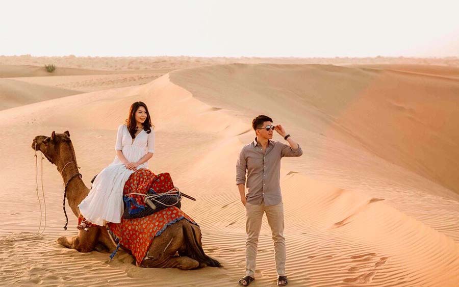 Desert winter Camping